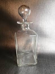 Beautiful Antique Glass Scotch Bottle Decanter Barware - Etsy