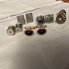 Krementz Gold filled RED Cabochon Cufflinks Men Oval Cuff links & 4 Other Pair | eBay