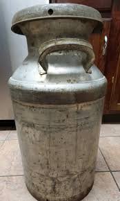 VTG Barnes Co Coop Superior Steel Metal Cream Milk Dairy Jug ...