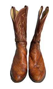 VINTAGE EEL SKIN TONY LAMA COWBOY BOOTS Mens Sz 9 D WESTERN LEATHER RODEO EXOTIC | eBay