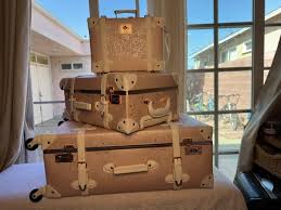 urecity Vintage Luggage Set, Trunk Style Suitcase with Wheels, 3Piece Out Of Box | eBay