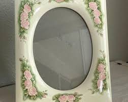 Vintage 1980s 5x7" Light Wood Frame With Ornamental Corners - Hangs Horizontally - Etsy