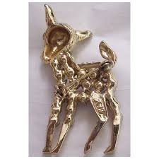 BSK Aurora Deer Brooch. For Sale at Ruby Lane