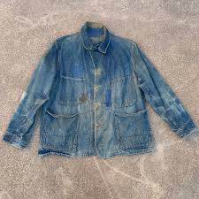 1940's Repaired Big Buck Denim Chore Coat XL – Little Chum ...