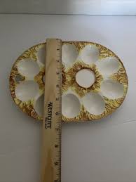 Vtg Deviled Egg Tray Japan Nest Farmhouse Country Rustic ...