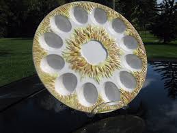 MADE IN JAPAN ROUND NEST MOTIF VINTAGE EGG TRAY 10" 12 EGGS ...