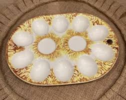 Ceramic Deviled Egg Platter Made in Japan - Etsy