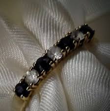 Vintage 10k Gold Multi Stone Stackable Ring From the 70'S ...