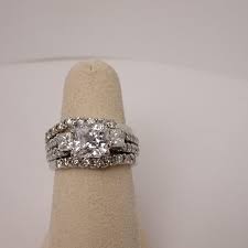 14K .40 ct diamond engagement ring, center stone CZ - H ...