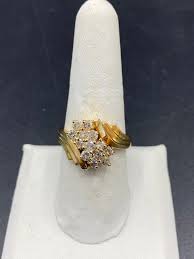 Buy Vintage Estate 14K Diamond Ring Size 9, Weighs 8.7 Grams 13 Diamonds at About 1.5 Carats Tw, Wedding Ring, Anniversary Ring, Engagement Ring Online in India - Etsy