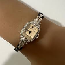 C. 1950 14k Gold and Diamond Mid-century Women's Hamilton Dress Watch. Cleaned and Restored on 9/20/2024. Ready to Ship! - Etsy