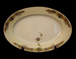 Asturia / Yellow Band by Thomas OVAL SERVING PLATTER 15 1/8 ...