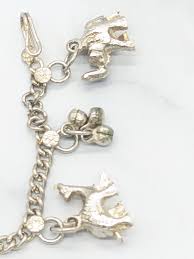 Vintage Silver Tone Animals Charms Bracelet. - Etsy