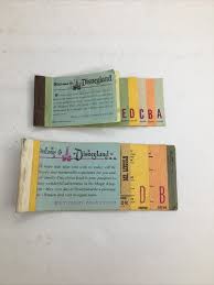 1969-70s Disneyland ADULT A B C D E Tickets Rare Ticket ...