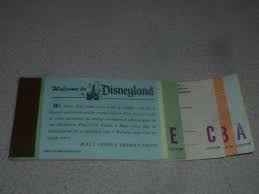 VINTAGE DISNEYLAND 11 ADVENTURES TICKET ADULT ADMISSION ...