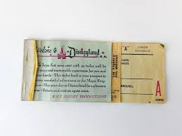 Sold at Auction: Lot of 4 Vintage Disneyland 60s Ticket Booklets