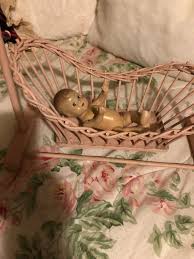 Vintage Pink Cradle, Pink Cradle,doll Furniture, Doll Display - Etsy