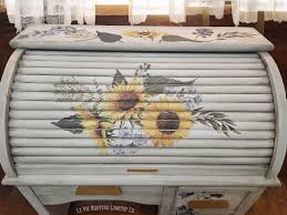 Custom Order Option: Antique 1940s Children's Sunflower Roll-top Desk W/ Chair Homeschool Cottage Core Décor Girls Room Children's Bookstore - Etsy