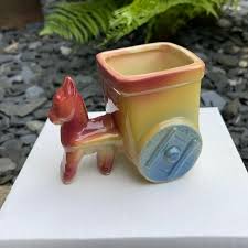 Accents | Vintage Asian Cart Planter | Poshmark