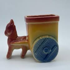 LOT 140G: Vintage Ceramic Donkey Planters/Figurines - Royal Haeger & More | EstateSales.org