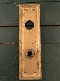 Authentic Late 1800's - Early 1900's Pressed Brass Large Rectangular Backplate With Lock Hole - Original Finish Patina! - Etsy