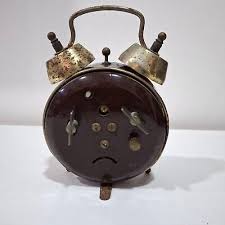 ⏰ Rare Vintage China Alarm Clock Double Bell 1970's | eBay