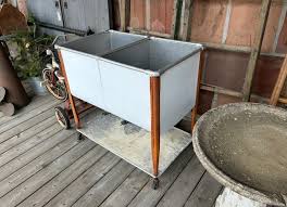 Industrial & Architectural | Vintage double wash tub. In very good condition. 34”W x 24”D x 32 1/4”H. $165. Send message to purchase. #doublewashtub #vintagewashtub... | Instagram