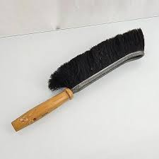 Vintage Antique Hand Brush # 58124 Wood Wooden Metal Horsehair 13" Dust Crumbs | eBay