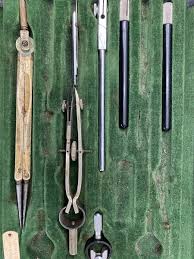 Vintage Charvos 814 Drafting Tools Set in Case and Mercury ...