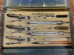 Vintage CHARVOS DRAFTING SET in Original Travel Storage Case ...