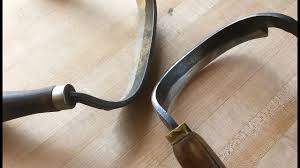 Sharpening an inshave or scorp with blacksmith Lucian Avery ...