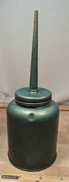 Vintage Eagle Oil Can Spout Twist Off Lid Green Turqouise ...