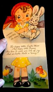 Vtg 1940's A-Meri-Card Pop Out Fold Out Easter Card Cute ...
