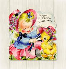 Happy Easter Girl With Easter Chick Image #389 Digital ...