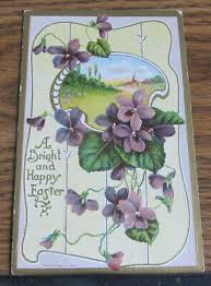 1910 Vintage Postcard A Bright and Happy Easter Posted Neoga IL Illinois | eBay