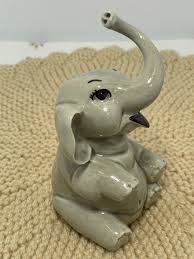 Vintage Ceramic Arts Studio Wisconsin Elephant Figurine - Etsy