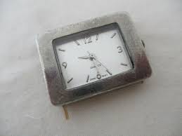 Rectangular Silvertone Watch WORKING! | eBay