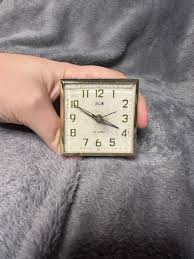 Elgin Folding Travel Alarm Clock Wind Up Gold | Mercari