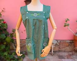 La Chacha Apron Traditional Hand Embroidered With Pocket Food Fiesta Dinner-holiday-frida Kahlo Anniversary Mexicana Mother Abuelita Gift - Etsy