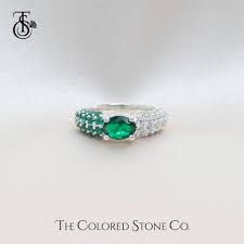 Glow Ring- Lab Emerald | International Shipping – The ...