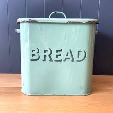 Vintage Enamel Bread Bin, Green and Black Enamel Bread Bin, Great Condition Vintage Enamel Bread Bin, Country Kitchen, Vintage Kitchen - Etsy