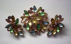 Rare AVON Belleville Brooch With Clip Earrings Set - 6232 - Etsy