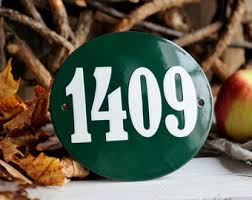 Oval House Number Plaque 7 7/8" X 7" (20 X 18 Cm) - Etsy