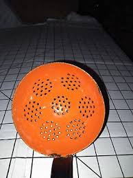 Vtg Black And Orange Enamel Ladel | eBay