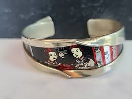 Brazalete oriental vintage - Etsy España