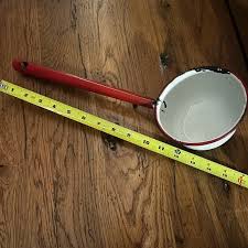 Kitchen | Vintage 195s Enamelware Water Dipper Ladle Rustic ...