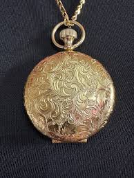 Vintage Estee Lauder Face Powder Watch Pendant Necklace ...