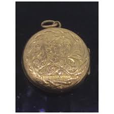 Rose Gold 9CT Hallmarked Locket Pendant Aesthetic Shield c ...