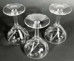 Set of 3 - Vintage APERITIF, DESSERT WINE GLASSES - Vine, Leaves, Plants - 4” | eBay