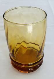 Vintage Libbey Juice Glasses 8 oz. MALIBU GOLD OPTIC SWIRL 6 ...